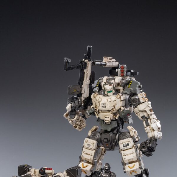 JT0685 JOYTOY 1/25 PVC Soldier White Steel Bone Armor Action Figure Collectible