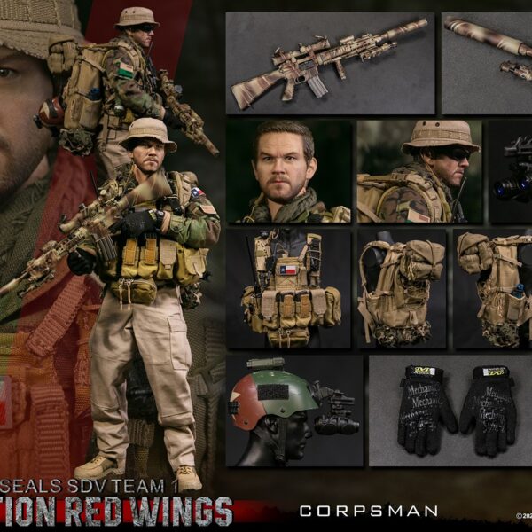 DAM-78084 DAMTOYS 1/6 Operation Red Wings -NAVY SEALS SDV TEAM 1 Corpsman