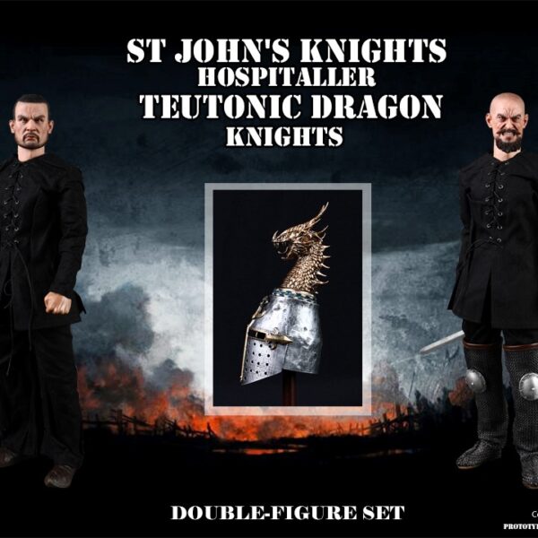 FPX005  FIRE PHOENIX 1/6 ST JOHN'S KNIGHT HOSPITALLER & TEUTONIC DRAGON KNIGHT DOUBLE FIGURE