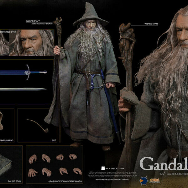 ASM-CRW001 Asmus Toys The Crown Series: Gandalf the Grey 1/6 Boxed Figure