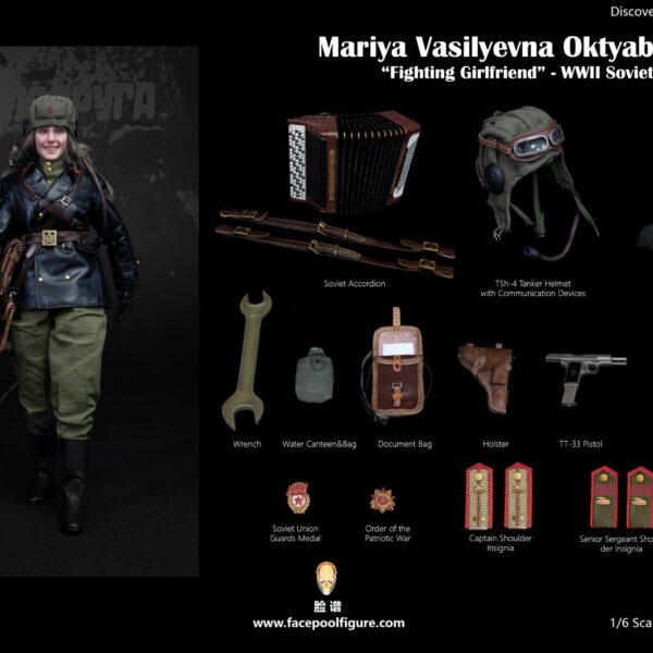 FP-005A Facepoolfigure 1:6 Soviet Tank Driver "Mariya Oktyabrskaya"