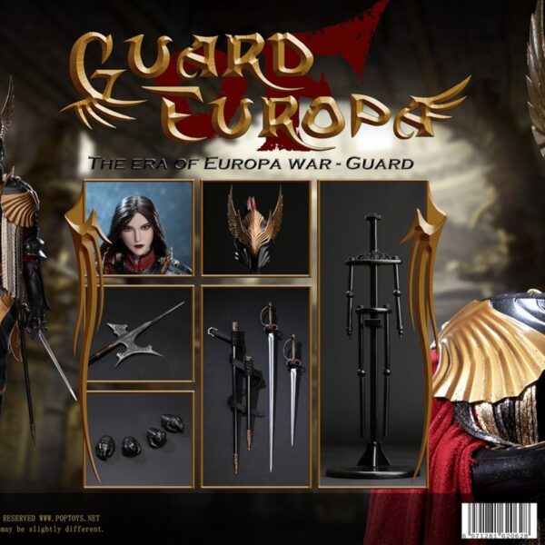 POP-ALS011 POP Toys 1/6 Female Eagle Knight Guard Black Armor Version