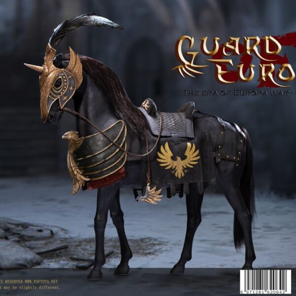 POP-ALS013 POP Toys 1/6 Eagle Knight Guard Black Armor Horse