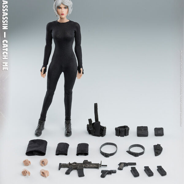 VCF-3002 Very Cool 1:12 Palm Treasure Series Female Assassin Catch Me Figure