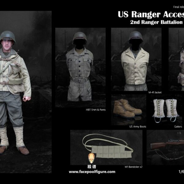 FP-004C Facepool figure 1:6 US Ranger Accessory Set