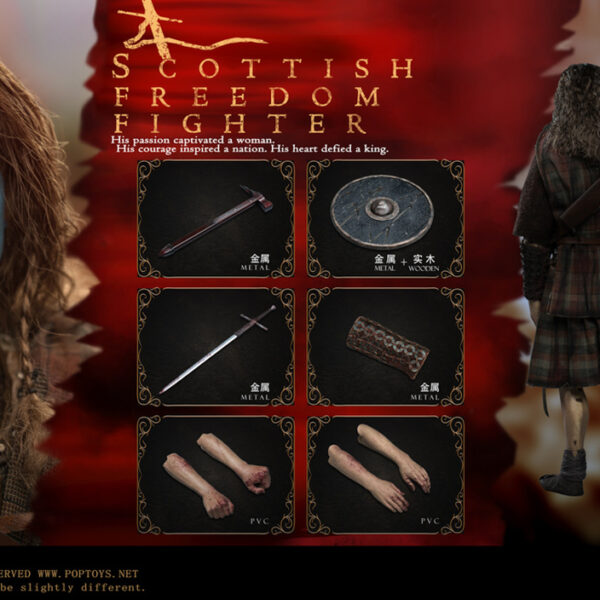 POP-EX039 Pop Toys 1/6 Scottish Freedom Fighter Bloody Battle Version Figure