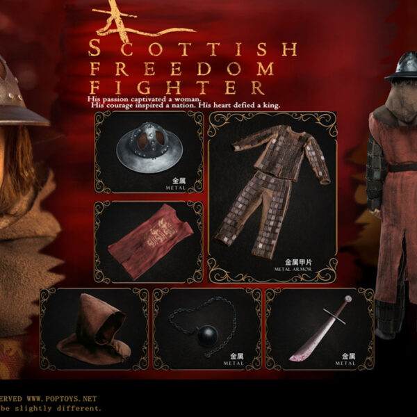POP-EX040 Pop Toys 1/6 Scottish Freedom Fighter Bloody Stalk Version Figure