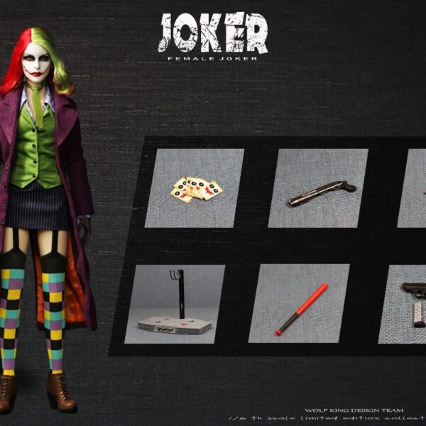 WK-89026A Wolf King 1:6  Lady Clown Action Figure