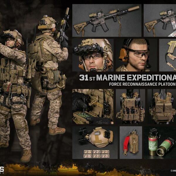 DAM78088 DAM Toys 1/6 31st Marine Expeditionary Unit Force Reconnaissance Platoon Figure