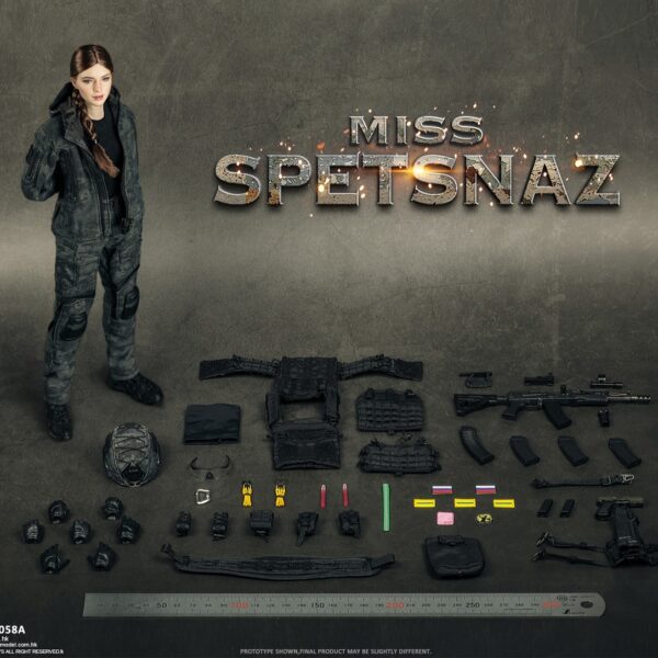VCF-2058A Very Cool 1/6 MCB Camouflage Russian Special Combat Women Soldier Black Vest