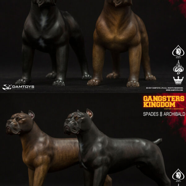 DAM-GK024S DAM TOYS Gangsters Kingdom SPADE 8 ARCHIBALD Dog DAM-GK024SA; CASRO (BLACK) DAM-GK024SB; CASRO (TIGER STRIPE)