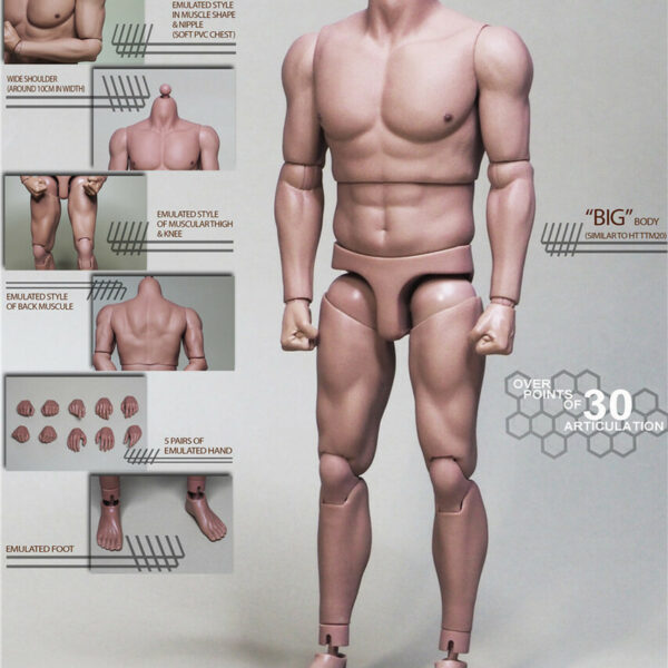 GC JX S02 JXtoys 1/6 Male Strong Muscular Figure Body