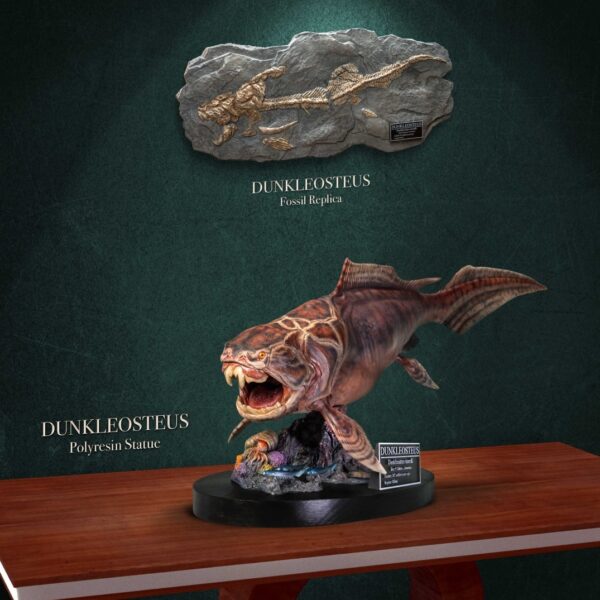 SA5009 Star Ace Dunkleosteus “WONDER WILD" series 42cm Polyresin Statue & Fossil Replica