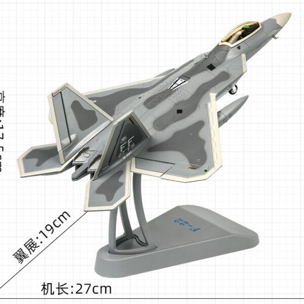 TRB72-F22  Terebo 1:72 Die Cast Aircraft Model(F22 fighter jet model)