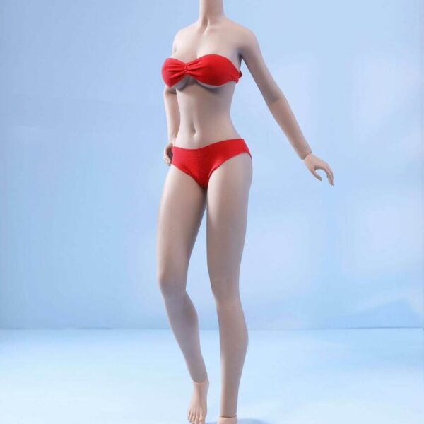 PHMB2022-S49 TBLeague Phicen 1:6 Medium Breasts Seamless Suntan Body Attached Feet no head sculpt