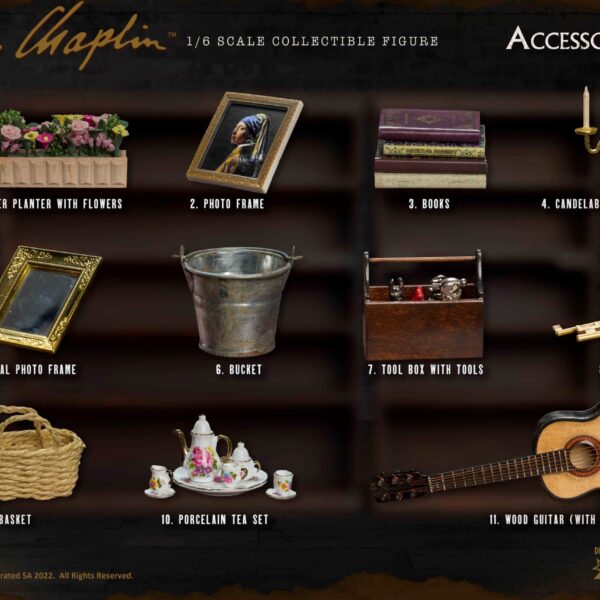 SA0110G Star Ace 1/6 Charlie Chaplin Charlie Accessories Set
