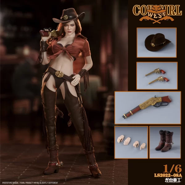 LS2022-08A LOGSHANJINSHU 1/6 Western Cowboy Bounty Hunter (Brown)