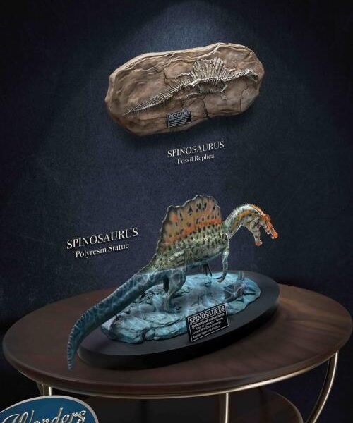 SA5012 Star Ace Spinosaurus 1.0 “WONDER WILD" series 32cm Polyresin Statue & Fossil Replica(Deluxe ver.)