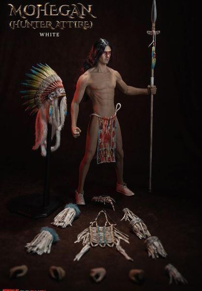 PL2022-200A TBLeague 1/6 Mohegan Hunter Attire White Figure