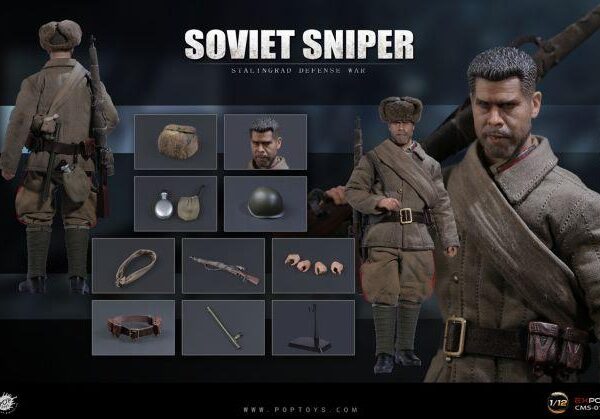 CMS011 POP Toys 1:12 Soviet Sniper Big Golden Tooth Figure