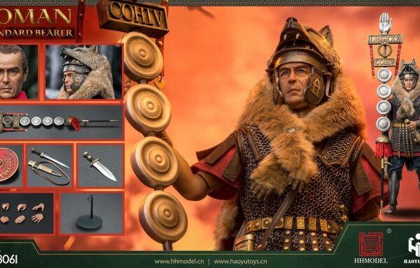 HH18061 HHMODEL & HAOYUTOYS 1/6 Scale Imperial Legion-Rome Flag Bearer Action Figure