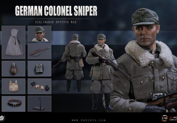 CMS013 POP Toys 1:12 WWII German Sniper Colonel