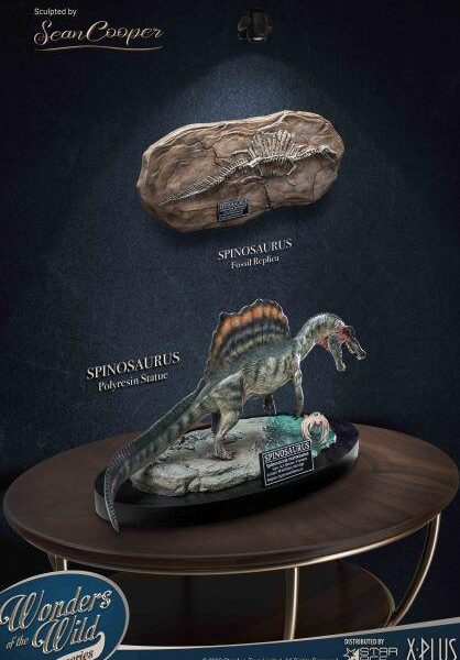 SA5028 Star Ace Spinosaurus 2.0 (Land ver.) “WONDER WILD" series 32cm Polyresin Statue & Fossil Replica(Deluxe ver.)