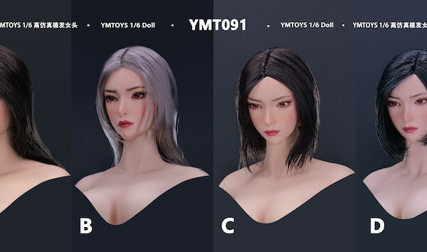 YMT091ABCD - YMTOYS 1/6 Hair Transplant Female Head carving Yan