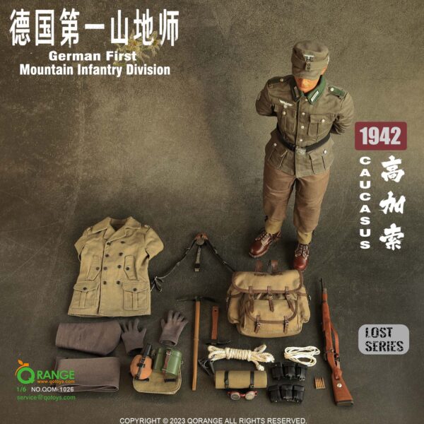 QOM-1026 QORANGE QOTOYS 1/6 German First Mountain Infantry Division CAUCASUS 1942
