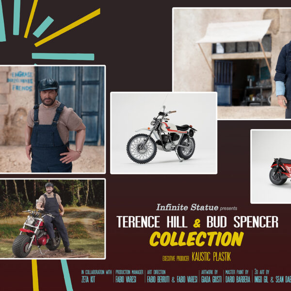 IK-90040 - SET CYCLES BUD and TERENCE (Two motorbikes and Two figures)