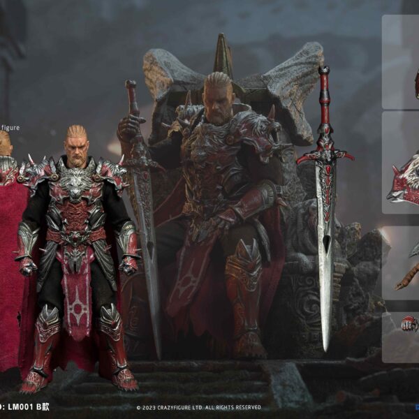 LM001B - CrazyFigure x VTOYS 1/12 Scale King Arthur Figure