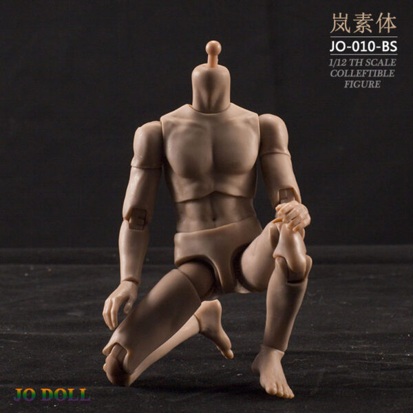 JO-010-BS – JIAOU DOLL 1/12 Scale Suntan Skin Male Action Figure