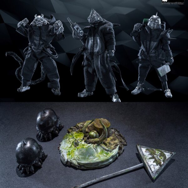 KC004 - COOMODEL x NEMESIS 1/12 KAIJU BIG CITY - THE GILMAN TEAM (THREE-FIGURE SET)