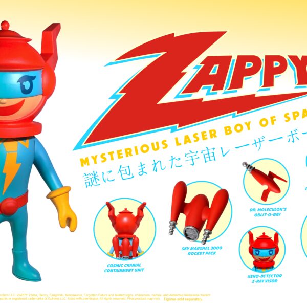 ERGHLC001 - GoHero x Executive Replicas Zappy (Mysterious Laser Boy of Space) Ltd. Edition 9” Vinyl Figure