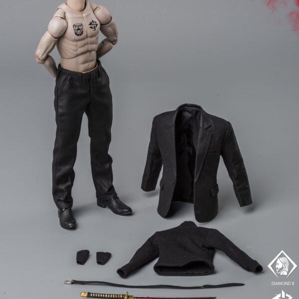GK028B - DAMTOYS 1/6 Gangsters Kingdom DIAMOND 8 SUIT + ACCESSORIES COMBINATION