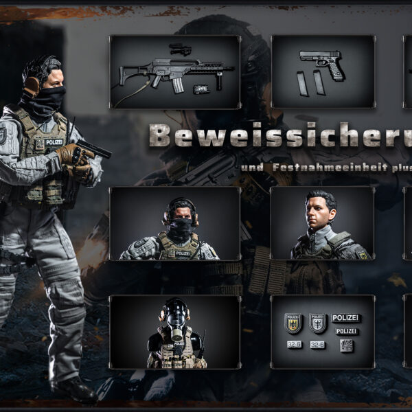 KT-8008 - KING'S TOY 1/6 BFE+ German Anti-Terrorist Police Special Action Commando