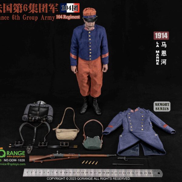 QOM-1028 - QORANGE QOTOYS France 6th Group Army 104 Regiment La Marne 1914