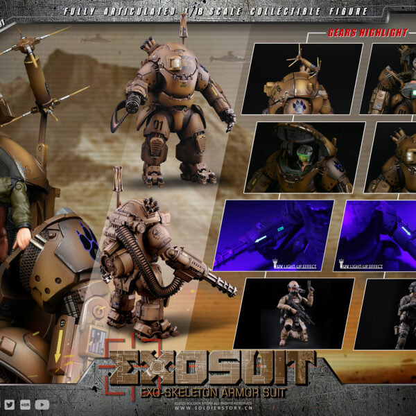 SSE001 - SoldierStory 1/18 EXO Skeleton Armor Suit