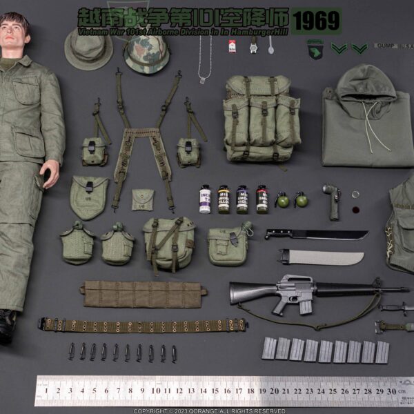 QOM-1035 - QORANGE x QOTOYS 1/6 Vietnam War 101st Airborne Division in Hamburger Hill 1969