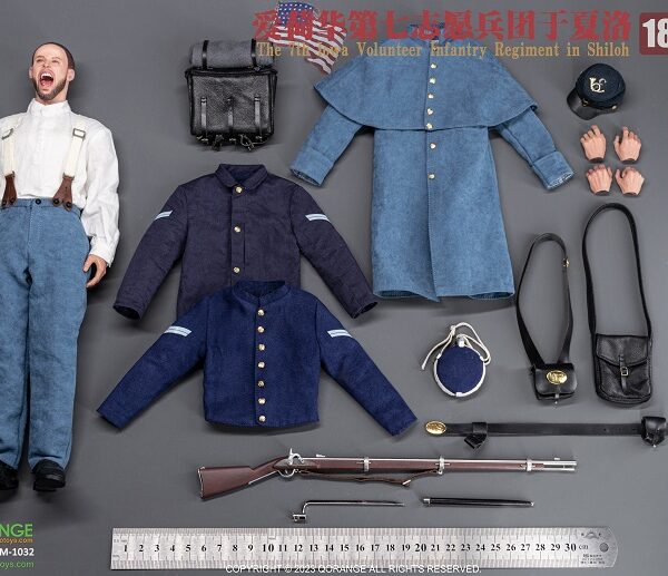 QOM-1032 - QORANGE x QOTOYS 1/6 American Civil War US the 7th Iowa Volunteer Infantry Regiment in Shiloh 1862