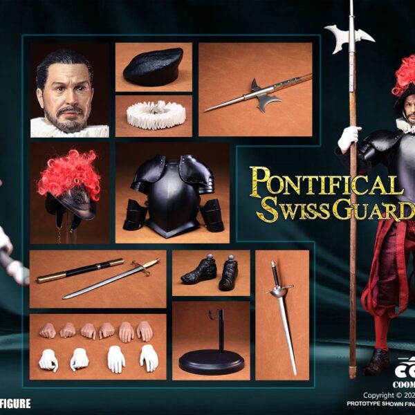 SE127 - COOMODEL 1/6 SERIES OF EMPIRES - PONTIFICAL SWISS CAPTAIN (STANDARD ALLOY VERSION)