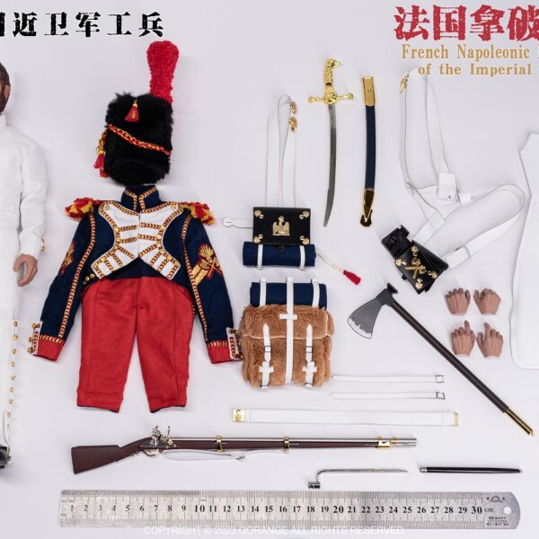 QOM-1030 - QORANGE x QOTOYS 1/6 French Napoleonic Infantry Sapper of the Imperial Guard 1812