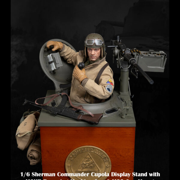 FP-DI002A - FACEPOOLFIGURE 1/6 Sherman Commander Cupola Stand with Machine Gun & Mount & Ammo box