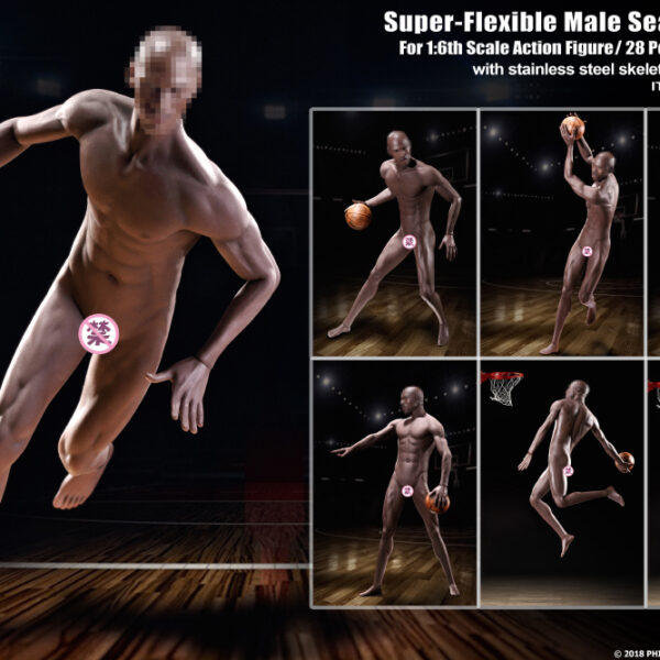 PL2018-M36B - TBLeague 1/6 Super-Flexible Male Seamless Body (Without Head)