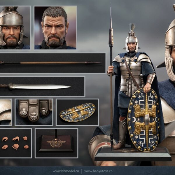 HH18073 - HHMODEL & HAOYUTOYS 1/6 Imperial Legion Silver Armored Roman Guard