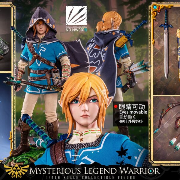 NW001B - Night Wolves Toys 1/6 Mysterious Legend Warrior Movable Figure (Movable Eyes) - Deluxe Version