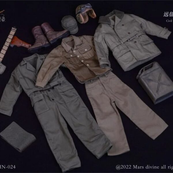 MAD-CHN024 - Mars Divine 1/6 WWII Chinese Civil War Armored Tank Soldiers Clothes Suit Accessory