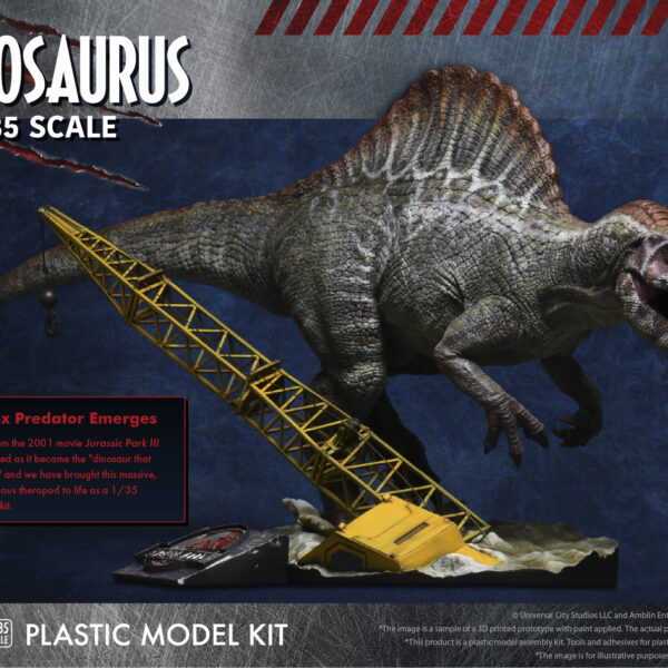 411-200099CP - X-Plus 1/35 Scale Plastic Model Kit - Jurassic Park Ⅲ Spinosaurus