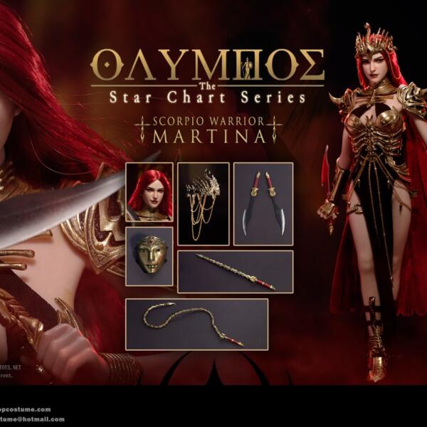 POP COSTUME 1/6 Olympus The Star Chart Series - Scorpion Warrior - Marstina + Aries Warrior - Ariel (Combo Set)