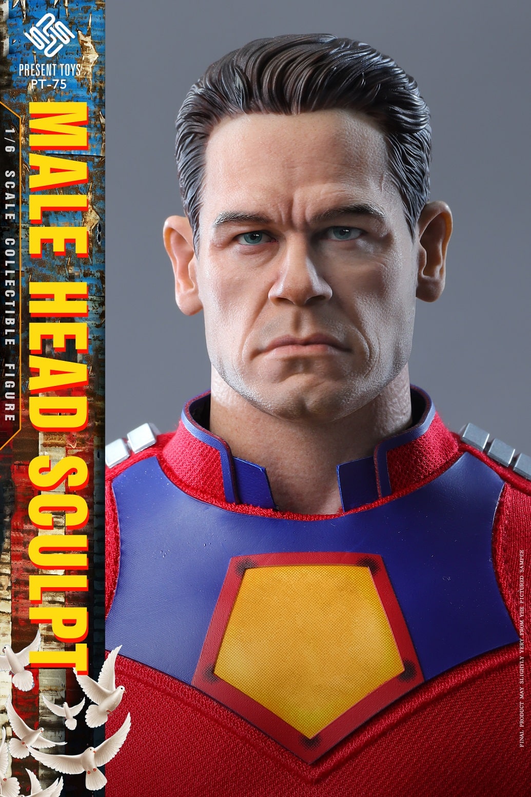 その他 PRESENT TOYS Male Head Sculpture PT-SP75 In Stock New PRESENT TOYS 1/6 PT-SP75 John Cena Head Sculpt